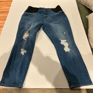 Judy Blue maternity size 20W jeans boyfriend fit